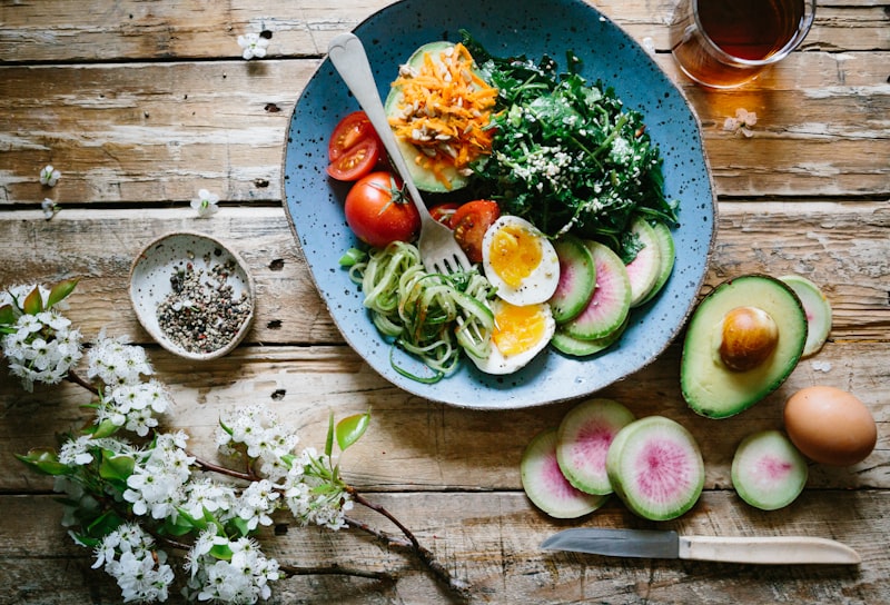 Assiette saine et colorée